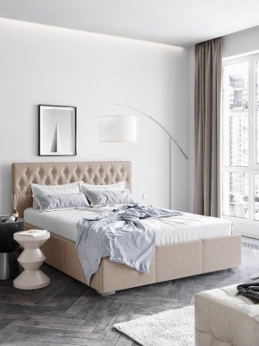 Интерьерная Кровать Октавия Бежевый 1400x2000 в Екатеринбурге - mebel24.online | фото
