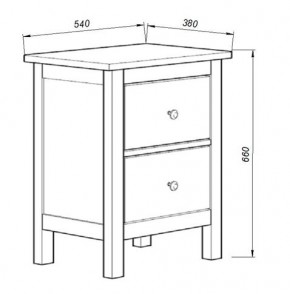 Комод 02 Кантри белый с двумя ящиками в Екатеринбурге - mebel24.online | фото 3
