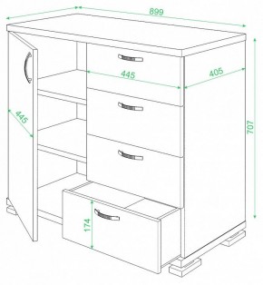 Комод Домино ТБ-4МН в Екатеринбурге - mebel24.online | фото 2