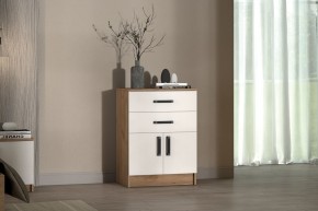 Комод Эконом (Дуб крафт золотой/Белый текстурный) в Екатеринбурге - mebel24.online | фото 3