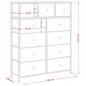 Комод Leset Линкс 11 ящиков (МДФ) в Екатеринбурге - mebel24.online | фото 12