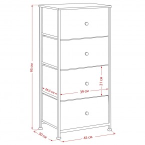 Комод Leset Линкс 4 ящика (МДФ) в Екатеринбурге - mebel24.online | фото 12