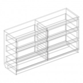 Комод с 6 ящиками 1400 "Бьянко" (Белый лофт) в Екатеринбурге - mebel24.online | фото 3