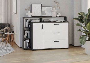 Комод с дверкой и тремя ящиками (графит/белый) в Екатеринбурге - mebel24.online | фото 3
