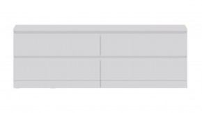 Комод Варма 4Д низкий с четырьмя выдвижными ящиками, цвет белый в Екатеринбурге - mebel24.online | фото 2