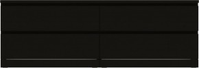 Комод Варма 4Д низкий с четырьмя выдвижными ящиками, цвет ясень черный в Екатеринбурге - mebel24.online | фото 2