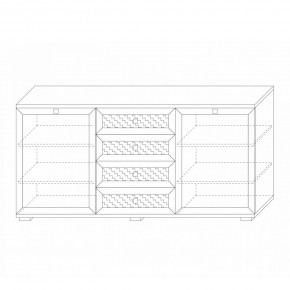 Комодино (фасады глухие) Парма Нео в Екатеринбурге - mebel24.online | фото 2