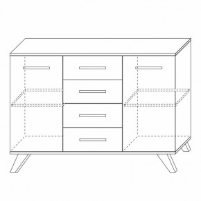 Комодино Вега Скандинавия в Екатеринбурге - mebel24.online | фото 3