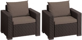 Комплект кресел Калифорния (California chair) коричневые в Екатеринбурге - mebel24.online | фото 2