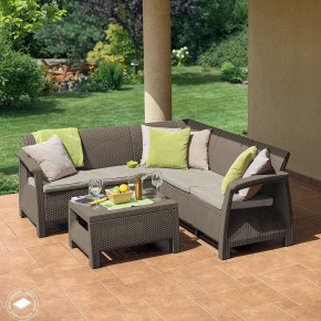 Комплект мебели угловой Корфу Релакс Сет (CORFU II RELAX SET) коричневый в Екатеринбурге - mebel24.online | фото 4