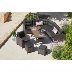 Комплект плетеной мебели AFM-373G Grey в Екатеринбурге - mebel24.online | фото 1