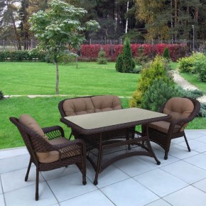 Комплект плетеной мебели T130/LV-520BB-Brown_Beige в Екатеринбурге - mebel24.online | фото 2