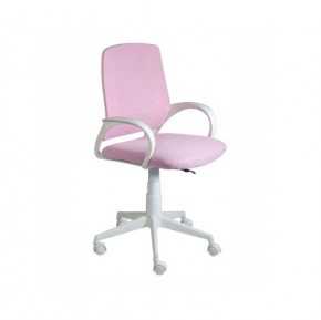Кресло Ирис White сетка/ткань розовая в Екатеринбурге - mebel24.online | фото