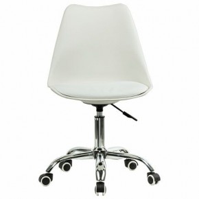 Кресло стул BRABIX "Eames MG-310 CH", хром, пластик белый, экокожа белая, 532923 в Екатеринбурге - mebel24.online | фото 1