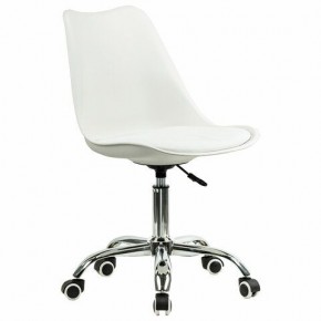 Кресло стул BRABIX "Eames MG-310 CH", хром, пластик белый, экокожа белая, 532923 в Екатеринбурге - mebel24.online | фото 2