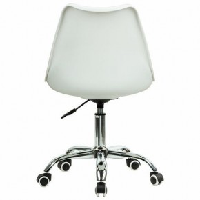 Кресло стул BRABIX "Eames MG-310 CH", хром, пластик белый, ткань серая, 532924 в Екатеринбурге - mebel24.online | фото 4