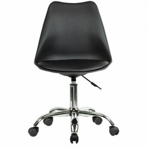 Кресло стул BRABIX "Eames MG-310 CH", хром, пластик черный, экокожа черная, 532925 в Екатеринбурге - mebel24.online | фото 1