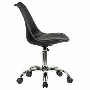 Кресло стул BRABIX "Eames MG-310 CH", хром, пластик черный, экокожа черная, 532925 в Екатеринбурге - mebel24.online | фото 3