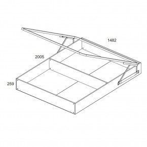 Кровать 140 с подъемником, TIFFANY, цвет вудлайн кремовый в Екатеринбурге - mebel24.online | фото 4