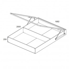 Кровать 160 с подъемником, TIFFANY, цвет вудлайн кремовый в Екатеринбурге - mebel24.online | фото 3