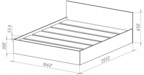 НИЦЦА-14 Кровать 1600 с настилом ЛДСП (НЦ.14) в Екатеринбурге - mebel24.online | фото 3