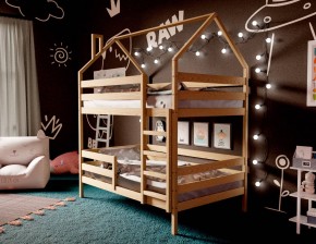 Кровать-домик двухъярусная 80*160 без покраски в Екатеринбурге - mebel24.online | фото 3