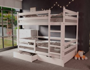 Кровать двухъярусная без крыши 80*160 Белый в Екатеринбурге - mebel24.online | фото