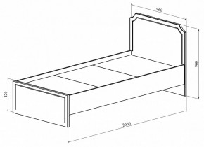 Кровать односпальная ДримСтар ДС-50 в Екатеринбурге - mebel24.online | фото 3