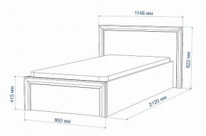 Кровать односпальная Нобиле Кр-90 в Екатеринбурге - mebel24.online | фото 2