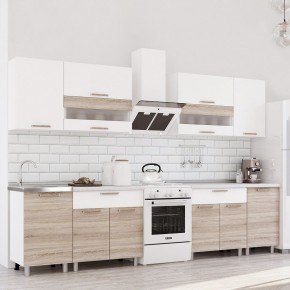 Кухня Айсбери 2.4 м (Белый/Дуб Сонома) в Екатеринбурге - mebel24.online | фото