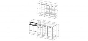 Кухонный гарнитур Белый Глянец 1200 (Стол. 38мм) в Екатеринбурге - mebel24.online | фото 2