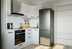 Кухонный гарнитур Белый Глянец 2200*1000 (Стол. 38мм) в Екатеринбурге - mebel24.online | фото 1