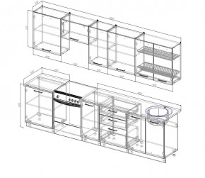 Кухонный гарнитур Бланка 3000 (Стол. 26мм) в Екатеринбурге - mebel24.online | фото 2