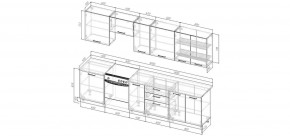 Кухонный гарнитур Каппучино 3000 (Стол. 26мм) в Екатеринбурге - mebel24.online | фото 2