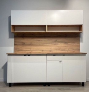 Кухонный гарнитур МОНАКО 2.0 м Серия 2 МДФ с фрезеровкой (Дуб Золотой/Белый матовый) в Екатеринбурге - mebel24.online | фото 2