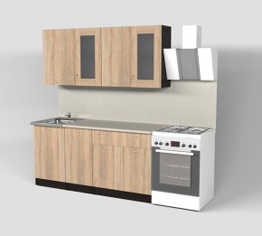 Кухонный гарнитур Симона демо 1700 (Венга/Дуб Сонома) в Екатеринбурге - mebel24.online | фото 1