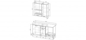 Кухонный гарнитур Старое Дерево 1600 h950 (Стол. 26мм) в Екатеринбурге - mebel24.online | фото 2