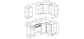 Кухонный гарнитур Старое Дерево 2000*1200 (Стол. 26мм) в Екатеринбурге - mebel24.online | фото 2