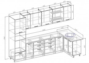 Кухонный гарнитур угловой Дели 3200*1400 (Стол. 38мм) в Екатеринбурге - mebel24.online | фото 2