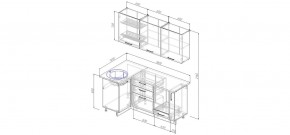 Кухонный гарнитур угловой Капри 1000*1800 (Стол. 38мм) в Екатеринбурге - mebel24.online | фото 2