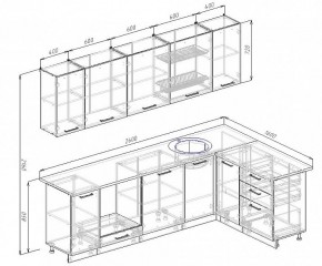 Кухонный гарнитур угловой Пайн 2600х1600 (Стол. 38мм) в Екатеринбурге - mebel24.online | фото 2