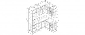 Кухонный гарнитур угловой Смоки 2200*1700 (Стол. 26мм) в Екатеринбурге - mebel24.online | фото 2