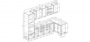 Кухонный гарнитур угловой Смоки 3200*1400 (Стол. 26мм) в Екатеринбурге - mebel24.online | фото 2
