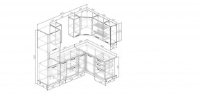 Кухонный гарнитур Умбра 2400*1600 (Стол. 38мм) в Екатеринбурге - mebel24.online | фото 2