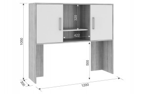 ЛАЙТ 2 Надстройка стола компьютерного (1200) в Екатеринбурге - mebel24.online | фото 2