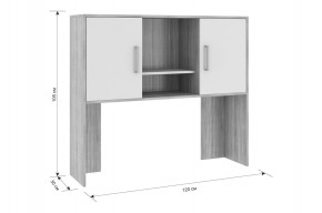 ЛАЙТ 2 Надстройка стола компьютерного (1200) в Екатеринбурге - mebel24.online | фото 3