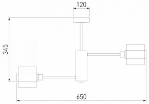 Люстра на штанге Eurosvet Arcada 70127/6 черный/дымчатый в Екатеринбурге - mebel24.online | фото 3