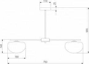 Люстра на штанге Eurosvet Like 30190/5 латунь в Екатеринбурге - mebel24.online | фото 4