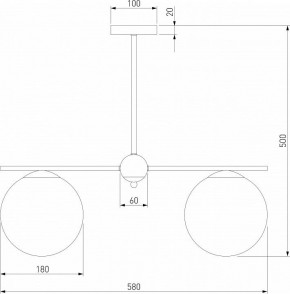 Люстра на штанге Eurosvet Marbella 60147/3 черный в Екатеринбурге - mebel24.online | фото 3