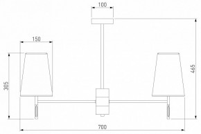 Люстра на штанге Eurosvet Milazzo 60137/6 хром в Екатеринбурге - mebel24.online | фото 3